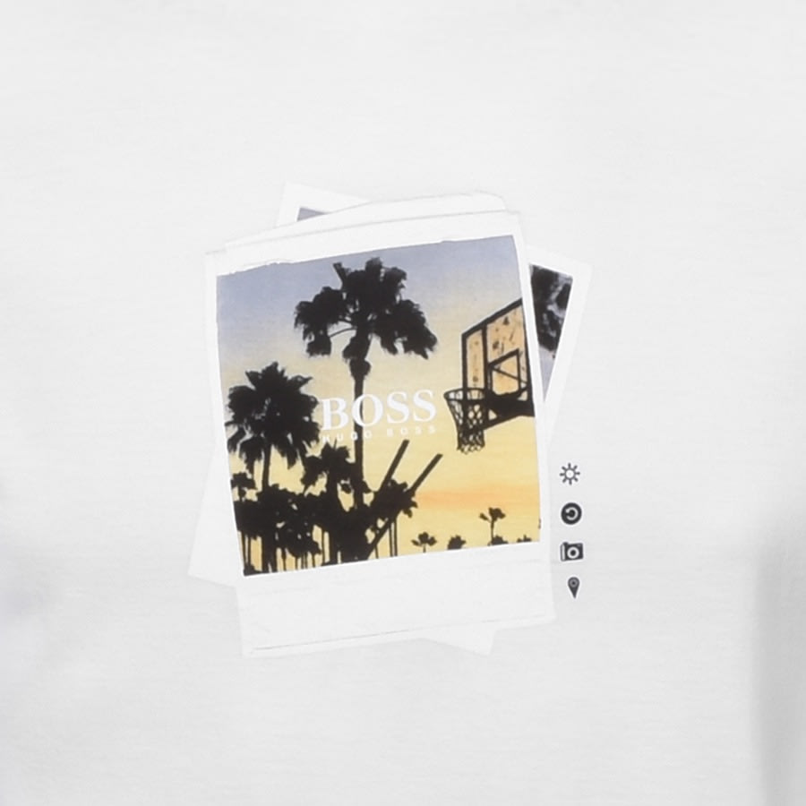 Alternative Image for ProductBOSS Tmix Logo T Shirt White3